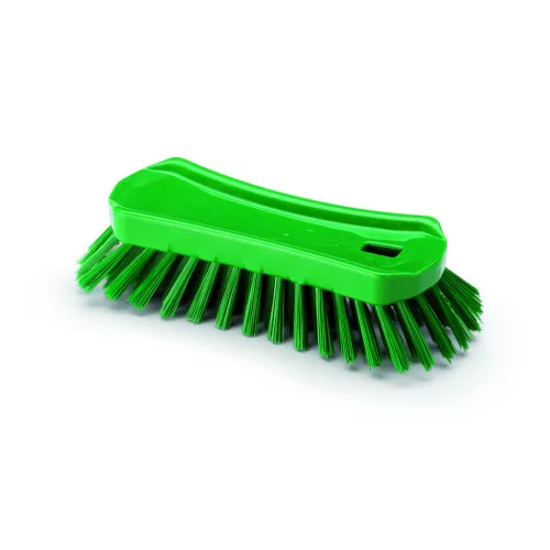 Igeax élelmiszeripari ergonómikus kézi súroló kefe zöld 0,75mm kemény sörtével