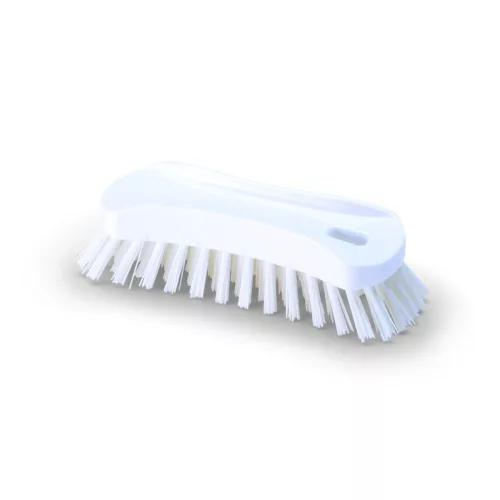 Igeax élelmiszeripari ergonómikus kézi kefe, fehér, 0,75mm kemény sörtével