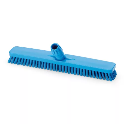 Igeax élelmiszeripari padlósúrolókefe 45cm széles kék, 0,75mm kemény sörtével