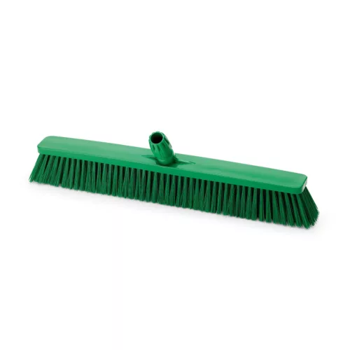 Igeax élelmiszeripari tolóseprű, partvis fej, 60cm, 0,75mm kemény sörtével, zöld