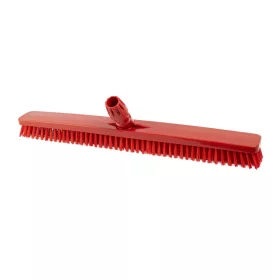   Igeax élelmiszeripari padlósúrolókefe rövid sörte 60cm széles piros, 0,75mm kemény sörtével