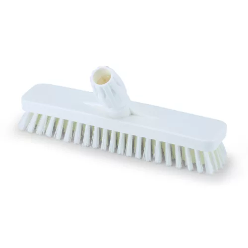 Igeax élelmiszeripari padlósúrolókefe 30cm széles, 0,5mm közepes sörtével, fehér