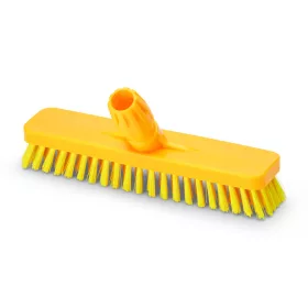   Igeax élelmiszeripari padlósúrolókefe 30cm széles sárga, 0,75mm kemény sörtével