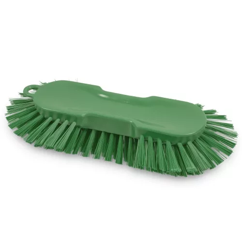 Igeax élelmiszeripari ergonomikus kézi kefe, nagy méretű, lekerekített végekkel, zöld