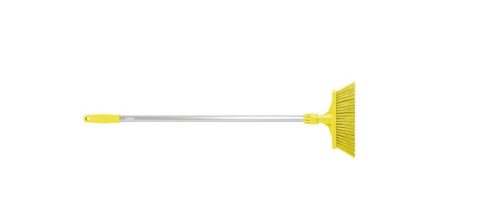 Igeax Higiéniai seprű 28cm széles, 80cm nyéllel sárga 0,5 mm, billenő szemetes lapáthoz