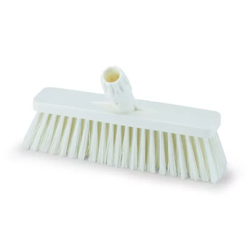 Igeax élelmiszeripari tolóseprű, partvis fej, 30 cm, 0,3mm puha sörtével, fehér