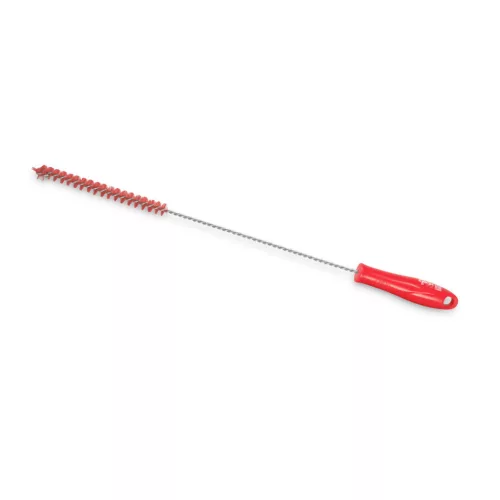 Igeax élelmiszeripari kémcső-, és üvegtisztító kefe, átmérő 10mm, hossz 50cm, piros