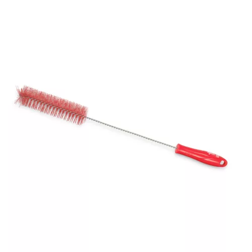 Igeax élelmiszeripari kémcső-, és üvegtisztító kefe, átmérő 40mm, hossz 50cm, piros