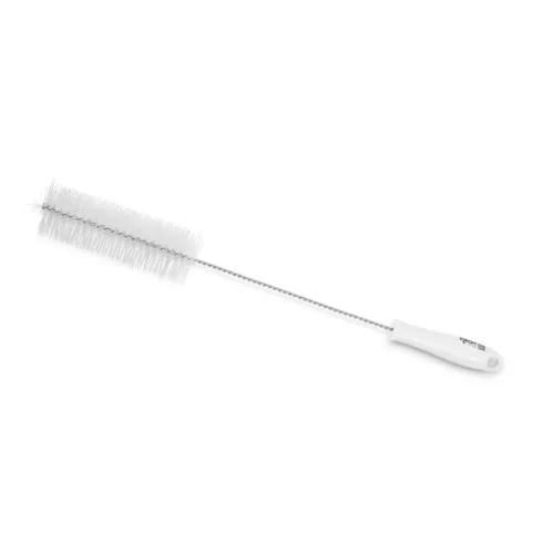 Igeax élelmiszeripari kémcső-, és üvegtisztító kefe, átmérő 50mm, hossz 50cm, fehér