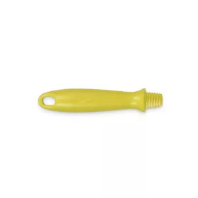   Igeax élelmiszeripari menetes nyél, rövid, sárga, 15cm, lehúzóhoz, csőtisztító keféhez