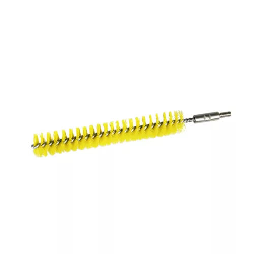Igeax élelmiszeripari kémcső-, és üvegtisztító kefe fej, átmérő 25mm, hossz 23cm, sárga