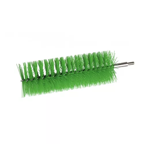 Igeax élelmiszeripari kémcső-, és üvegtisztító kefe fej, átmérő 64mm, hossz 23cm, zöld