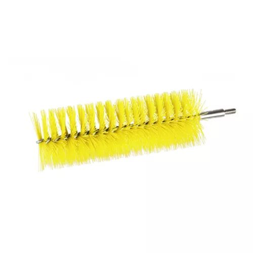 Igeax élelmiszeripari kémcső-, és üvegtisztító kefe fej, átmérő 64mm, hossz 23cm, sárga