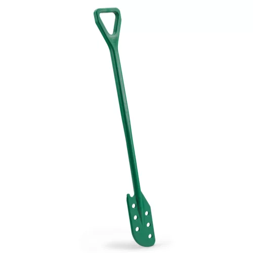 Igeax élelmiszeripari keverőlapát / kaparó perforált 130 mm x 1200 mm zöld