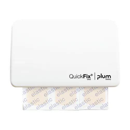 Plum QuickFix UNO Ragtapaszadagoló fehér 1 x 45 db rugalmas ragtapasszal