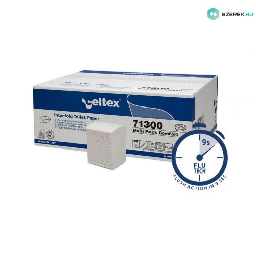 Celtex Multi Pack hajtogatott toalettpapír cellulóz 2 réteg, 11x18cm, 36x250 lap