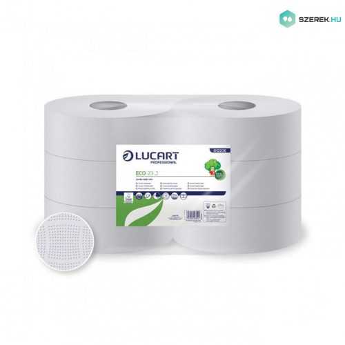 Lucart Eco 23 J toalettpapír, 2 rétegű, fehér, 165 m, 6 tekercs/zsugor 70 zsugor/raklap