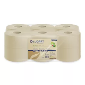   Lucart ECO Natural Mini közületi toalettpapír 19cm 160m 2 rétegű 12 tekercs/zsugor