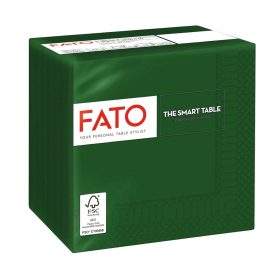 Fato Szalvéta 24x24cm erdőzöld 2 rétegű 100 lap/csomag 