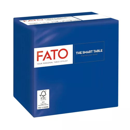Fato Szalvéta 24x24cm sötétkék 2 rétegű 100 lap/csomag 