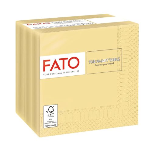 Fato Szalvéta 24x24cm pezsgőszín 2 rétegű 100 lap/csomag 