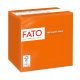 Fato Szalvéta 24x24cm narancs 2 rétegű 100 lap/csomag 