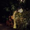 Napelemes locsolókanna LED lámpás, vízsugár-effekttel, meleg fehér IP44