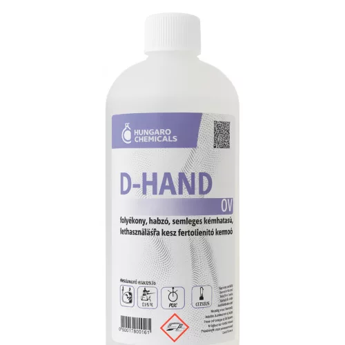 D-Hand QV fertőtlenítő baktericid, fungicid, tuberkolocid, virucid, MRSA hatású kézmosó 1kg