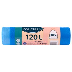 Folistar HNAT szemeteszsák 70x100cm, 120 literes HDPE, kék, szalagos, 10 darab/tekercs   Folistar HNAT szemeteszsák 70x100cm, 120 literes HDPE, kék, szalagos, 10 darab/tekercs