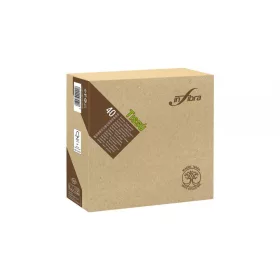   Infibra Szalvéta Madre Terra 2 rétegű 38x38cm barna 100% eco 40 lap/csomag