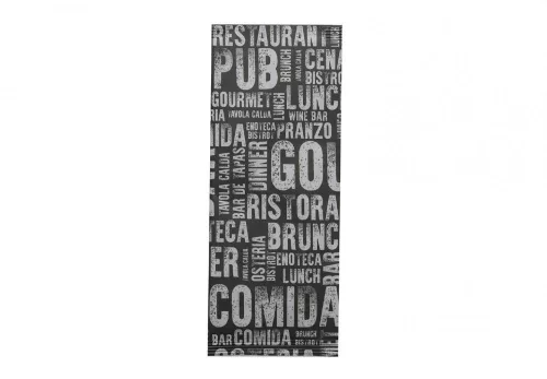Infibra evőeszköztartó Gourmet mintás 2 rétegű 38x38 fehér szalvétával 125 darab/csomag