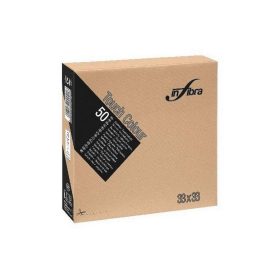   Infibra Szalvéta 33x33cm kapucsínó 2 réteg 50 lap/csomag 