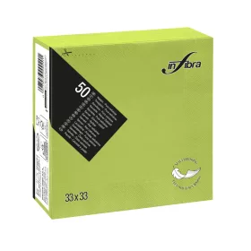 Infibra Szalvéta 33x33cm almazöld 2 réteg 50 lap/csomag 