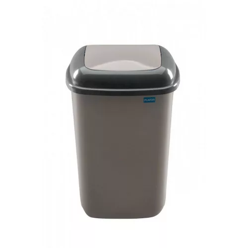Plafor Quatro rugós  billenőfedeles szemetes 28L Mocca
