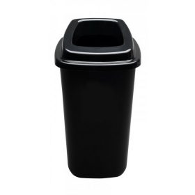   Plafor Sort szelektív hulladékgyűjtő, szemetes 45L fekete/fekete
