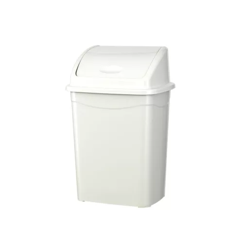 Planet Billenőfedeles szemetes kuka, műanyag, luxury, fehér, 4 L