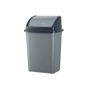   Planet Billenőfedeles szemetes kuka, műanyag, szürke/antracit 4 L