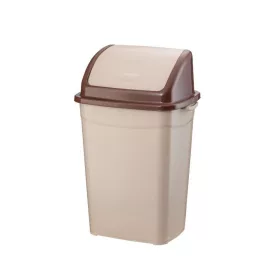 Planet Billenőfedeles szemetes kuka, műanyag, barna, 9 L