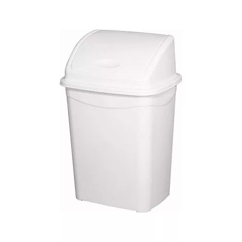 Planet Billenőfedeles szemetes kuka, műanyag, luxury fehér, 16 L 