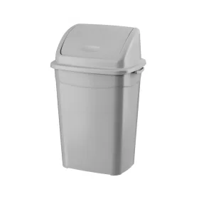   Planet Billenőfedeles szemetes kuka, műanyag, szürke eco, 16 L