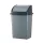 Planet Billenőfedeles szemetes kuka, műanyag, szürke/antracit, 26 L