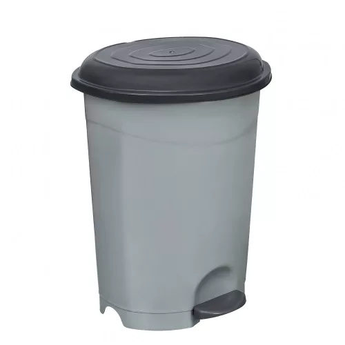 Planet Pedálos szemetes kuka, műanyag, ECO antracit, kivehető kosárral, 6L
