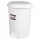 Planet Pedálos szemetes kuka, műanyag, LUXURY fehér, kivehető kosárral, 12L NO3