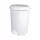 Planet Pedálos szemetes kuka, műanyag, LUXURY fehér, kivehető kosárral, 12L NO3