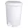 Planet Pedálos szemetes kuka, műanyag, LUXURY fehér, kivehető kosárral, 50L NO5