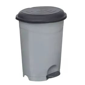   Planet Pedálos szemetes kuka, műanyag, ECO antracit, kivehető kosárral, 50L