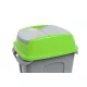 Planet Hippo hulladékgyűjtő szemetes FEDÉL, műanyag, zöld, 50L