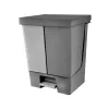 Planet DUO ECO osztott pedálos szemetes kuka antracit (50 l)