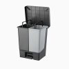 Planet DUO ECO osztott pedálos szemetes kuka antracit (50 l)