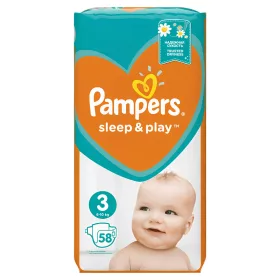 Pampers Sleep&Play Midi 3-as pelenka 6-10 kg, 58db/cs
